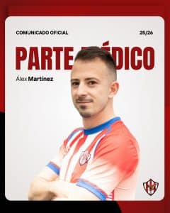 parte medico Álex Martínez